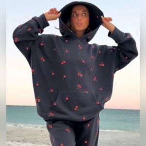 Cherry navy sweatshirt